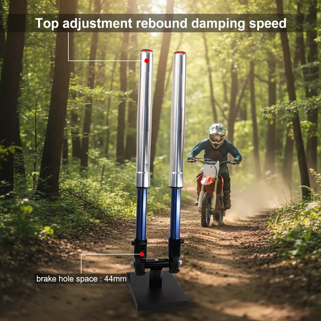 44mm patka obrácená vidlice Rebound Nastavitelný motocyklový tlumič